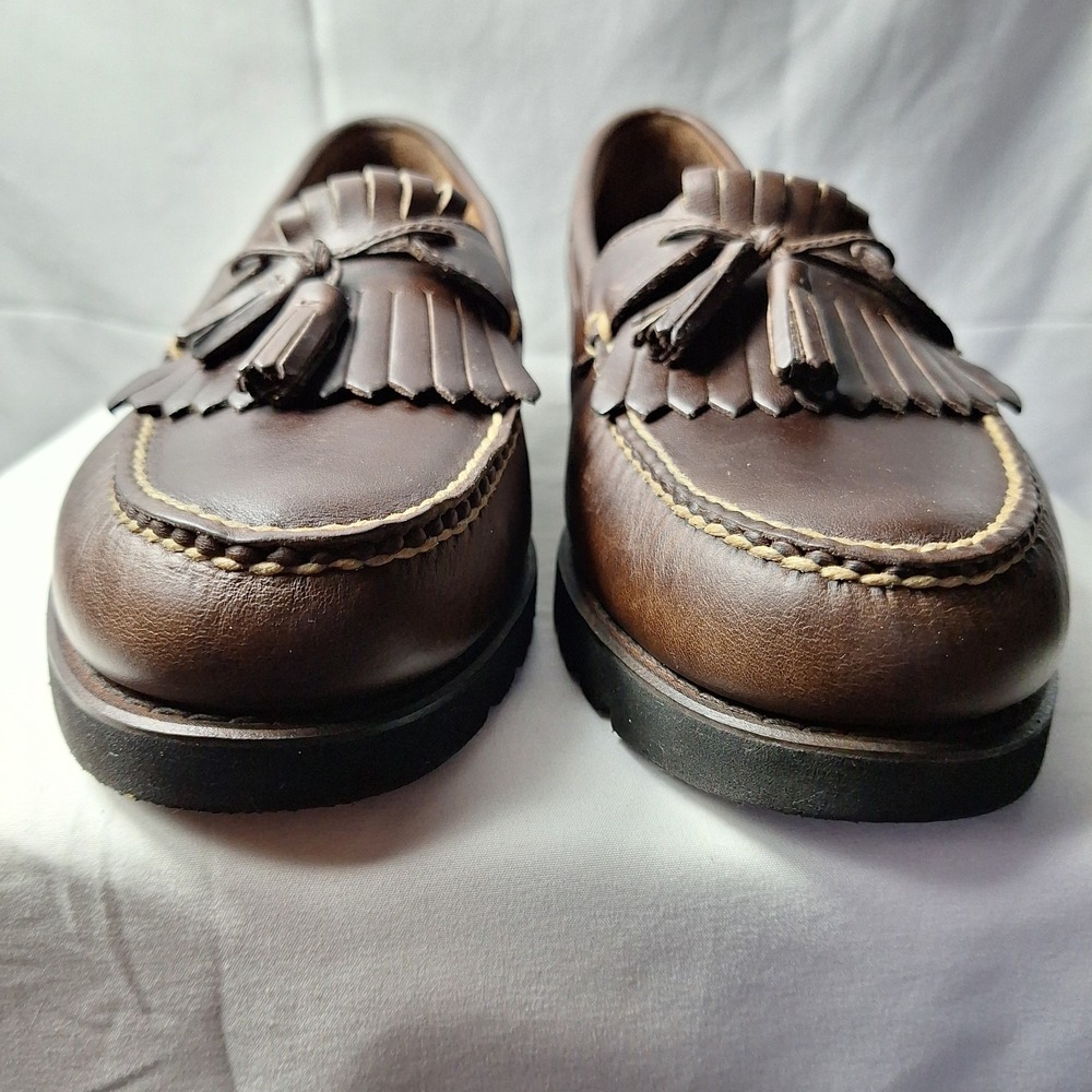 ROCKPORT Kiltie Tassel Loafer Men Sz 11.5M Brown Leather Slip-On Comfort DMX EUC - Picture 4 of 10